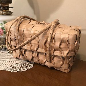 Vintage Handcrafted Palm Purse from the USSR